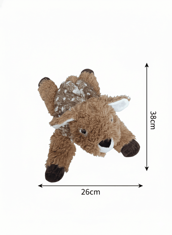 Søt plysj Bambi hundeleke - 38 cm