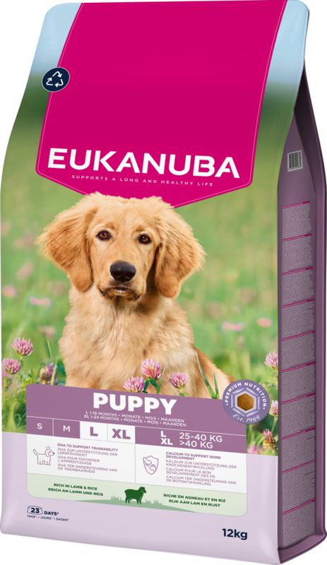 Eukanuba Puppy Large Breed Lam & Ris 12kg