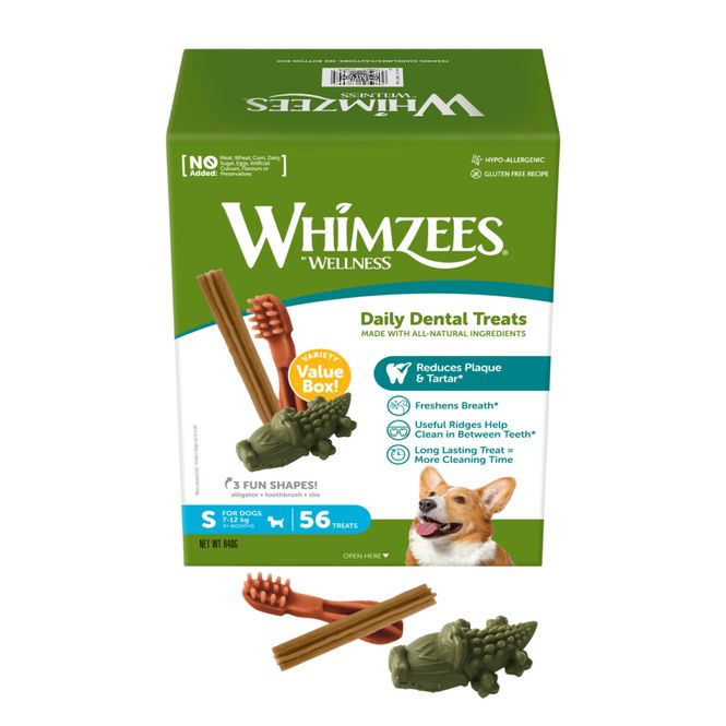 Hovedbilde Whimzees Variety Box Small - 56 tygg til hund