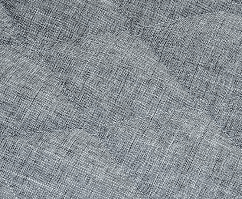 Grått bilsetetrekk Velvet Quilt Delux