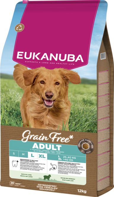 Hovedbilde EUKANUBA Adult Large Grainfree lam 12kg
