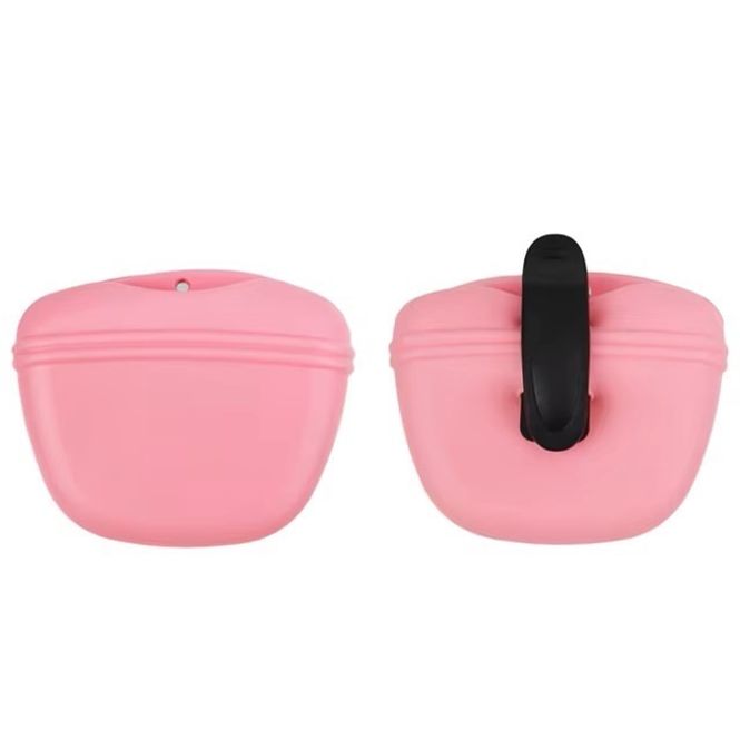 Hovedbilde Rosa godbitholder med magnet i silikon